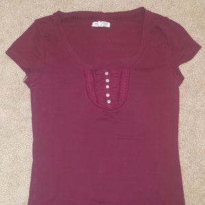 COPY - Burgundy Stretch Tee